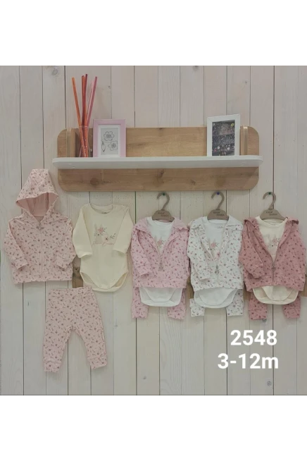 3-12 شهر فتاة بدله ستره مع سروال