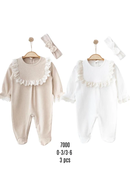 Fistolu Bandanalı Ayaklı Tulum