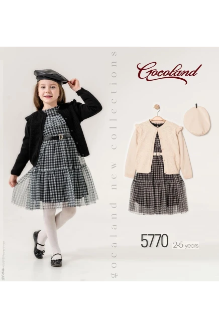 2-5 سنة فتاة فستان كارديجان