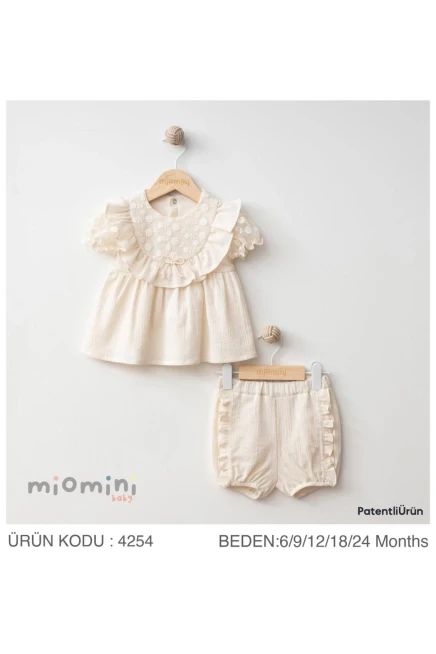 9-24 شهر فتاة بلوزة طقم شرط