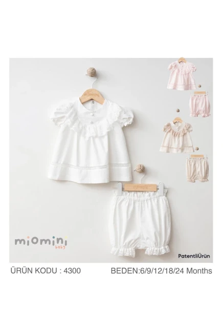 9-24 شهر فتاة بلوزة طقم شرط