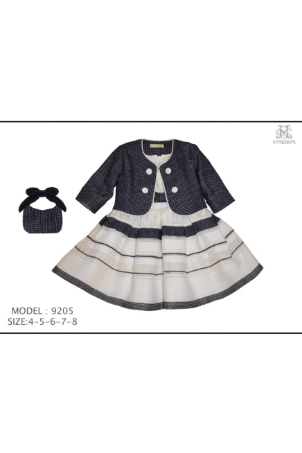 4-8 سنة فتاة فستان مع ستره