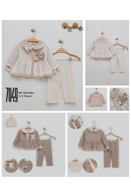 6-18 شهر فتاة بدله ستره مع سروال