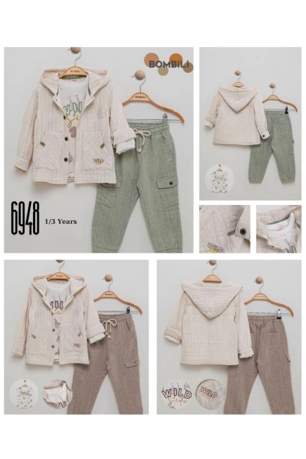 1-4 سنة صبي بدله ستره مع سروال