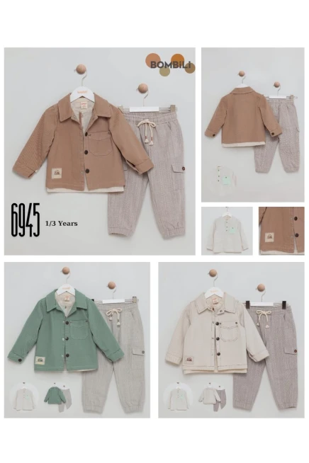 1-3 سنة صبي بدله ستره مع سروال