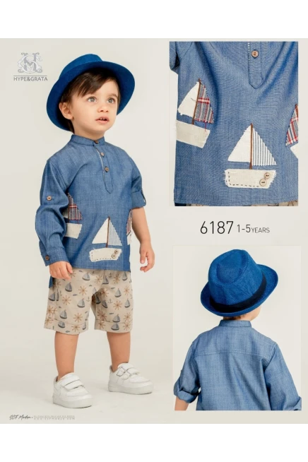 1-5 سنة صبي بدله قميص مع شورت