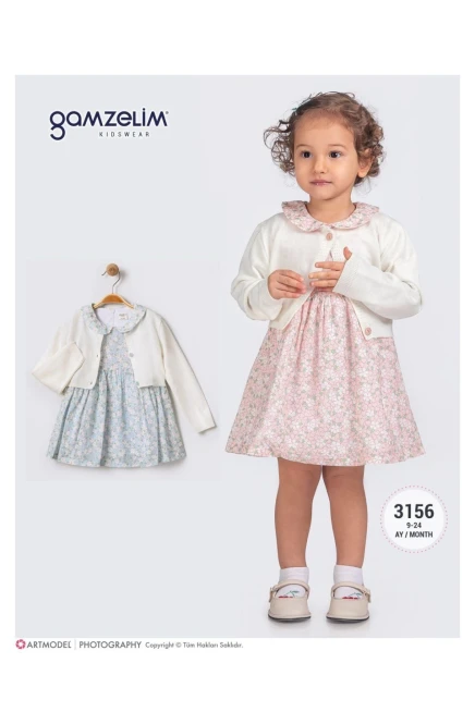 9-24 شهر فتاة فستان كارديجان