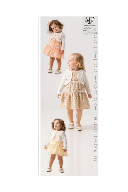 9-24 شهر فتاة فستان مع بوليرو