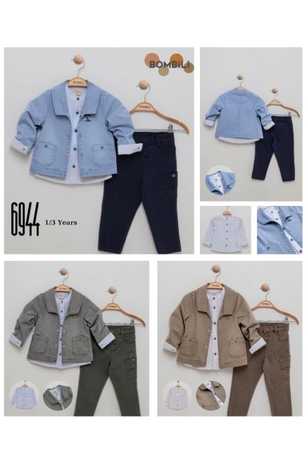 1-3 سنة صبي بدله ستره مع سروال