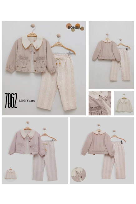 1-3 سنة فتاة بدله ستره مع سروال