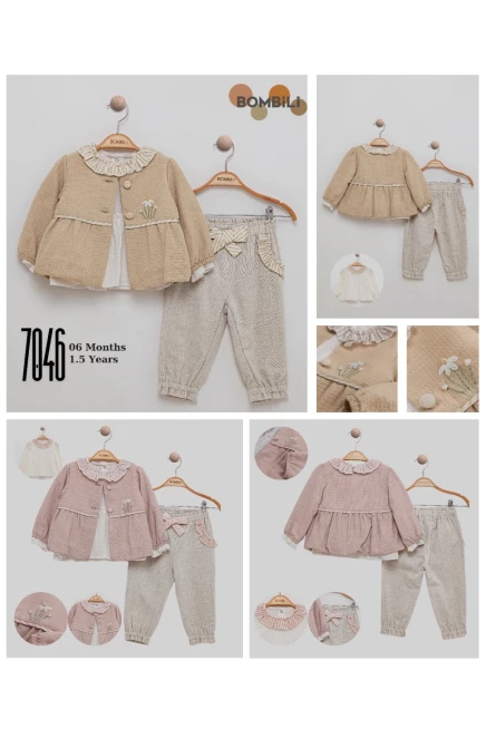 6-18 شهر فتاة بدله ستره مع سروال