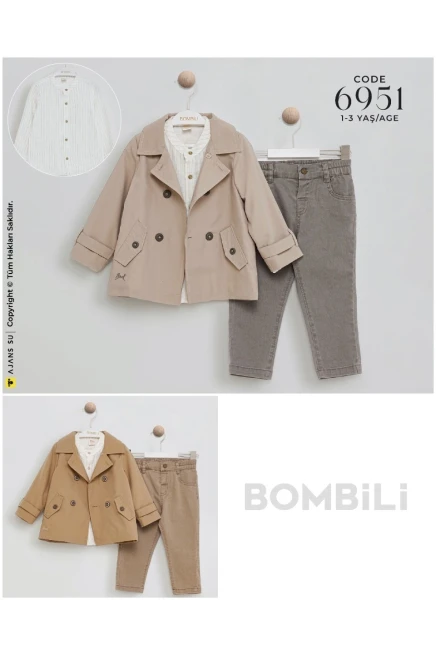 1-3 سنة صبي بدله ستره مع سروال