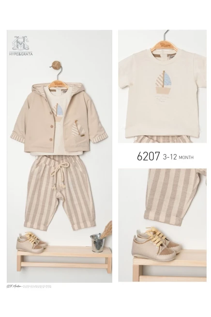 3-12 شهر صبي بدله ستره مع سروال