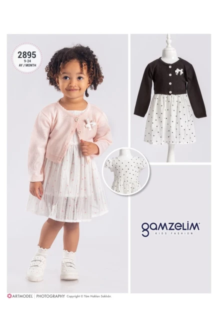 9-24 شهر فتاة فستان كارديجان