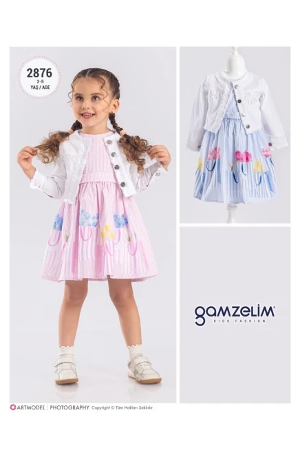 2-5 سنة فتاة فستان كارديجان