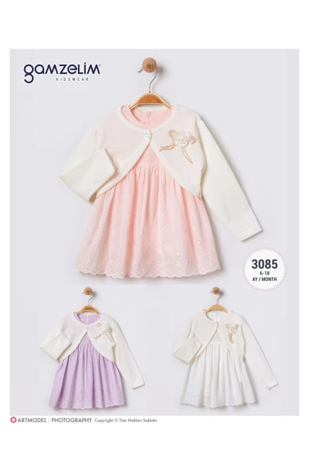 6-18 شهر فتاة فستان كارديجان