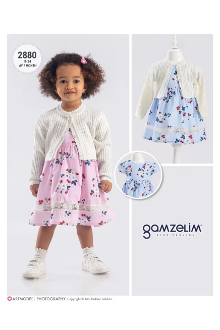 9-24 شهر فتاة فستان كارديجان