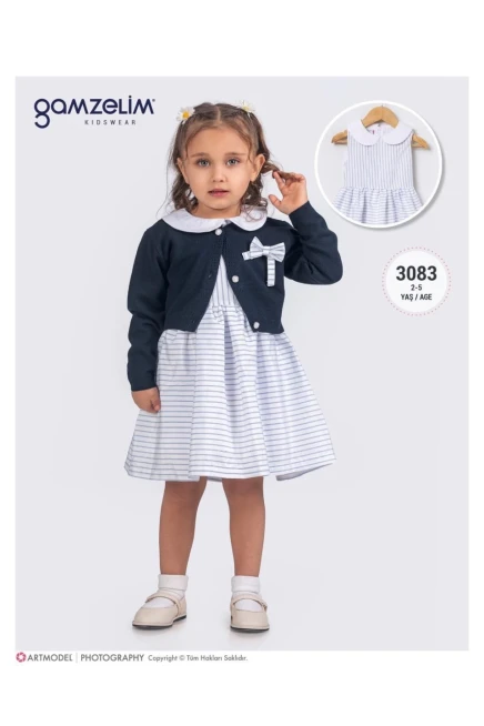 2-5 سنة فتاة فستان كارديجان