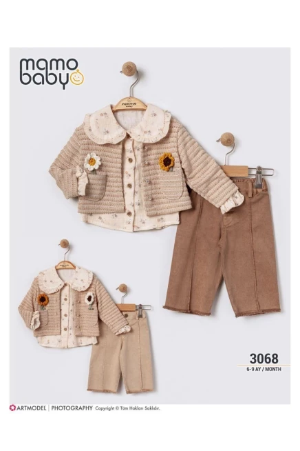 6-24 شهر فتاة بدله ستره مع سروال