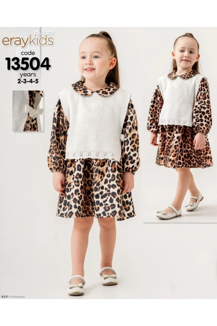 2-5 سنة فتاة فستان مع جيله