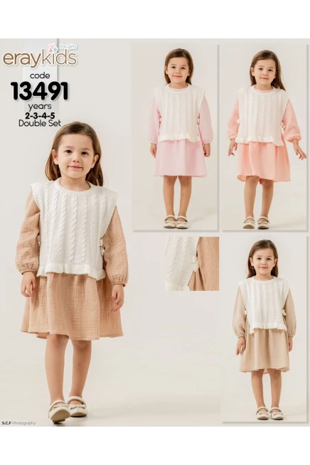 2-5 سنة فتاة فستان مع جيله