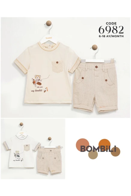 6-18 شهر صبي بدله تيشرت مع شورت