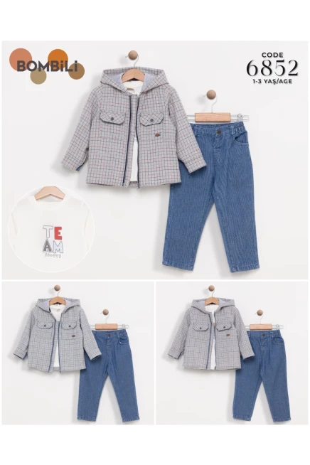 1-3 سنة صبي بدله ستره مع سروال