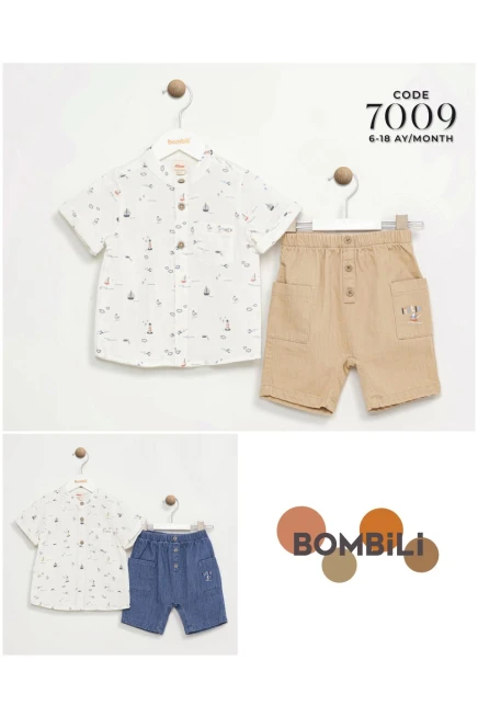 6-18 شهر صبي بدله قميص مع شورت