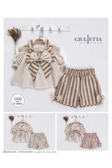 9-24 شهر فتاة بلوزة طقم شرط