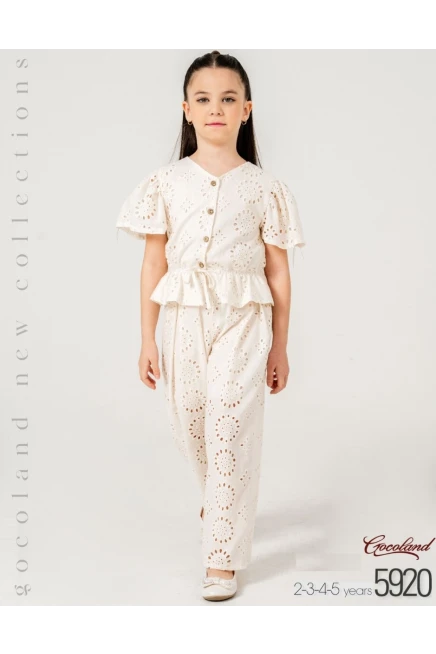 2-5 سنة فتاة طقم بنطلون مع تي شيرت