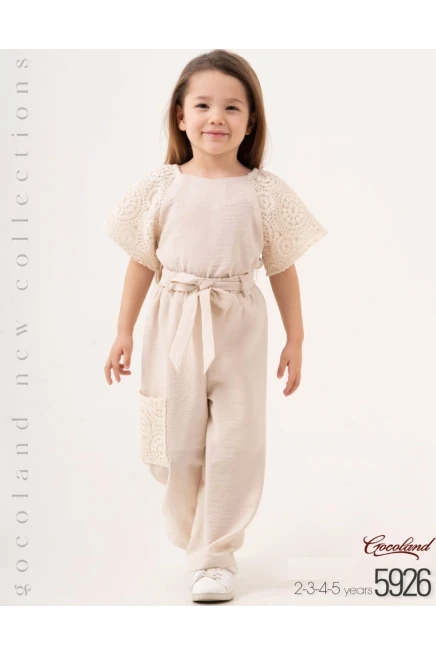 2-5 سنة فتاة طقم سروال مع بلوزة