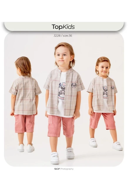 6-36 شهر صبي بدله قميص مع شورت