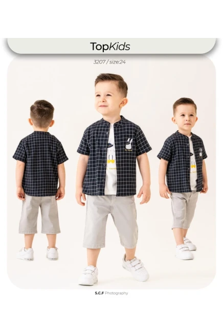6-24 شهر صبي بدله قميص مع شورت