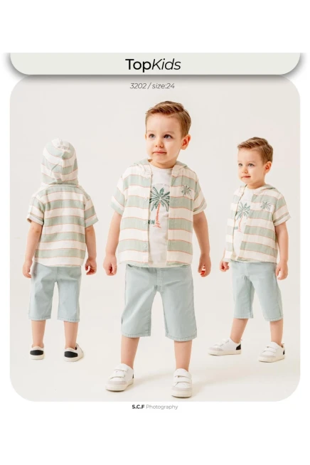 6-24 شهر صبي بدله قميص مع شورت