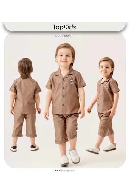 1-5 سنة صبي بدله قميص مع شورت