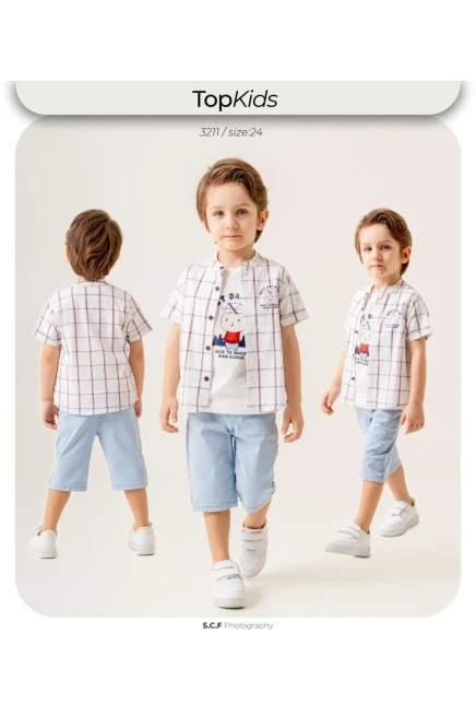 6-24 شهر صبي بدله قميص مع شورت