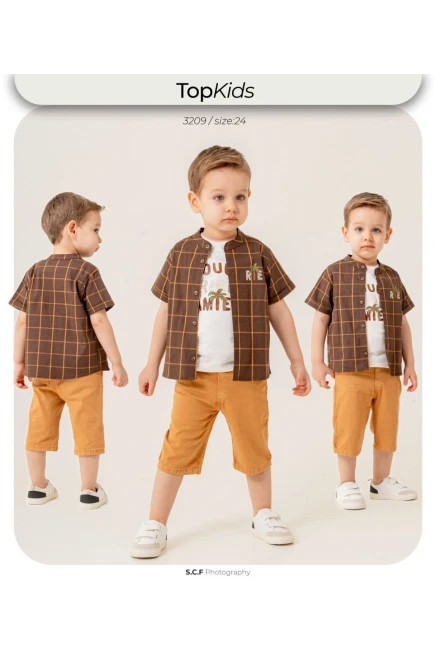 6-24 شهر صبي بدله قميص مع شورت