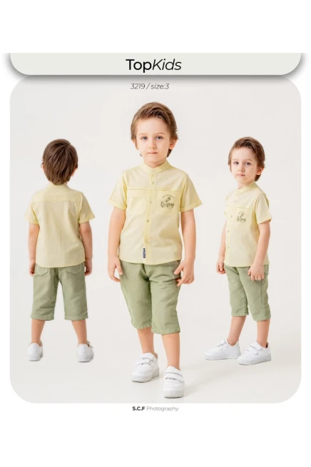 1-5 سنة صبي بدله قميص مع شورت