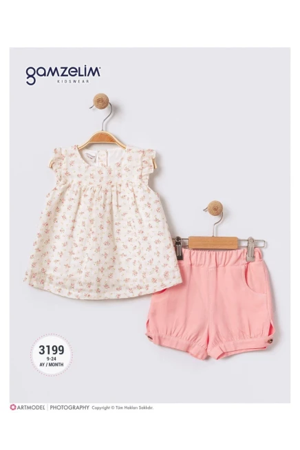 9-24 شهر فتاة بلوزة طقم شرط