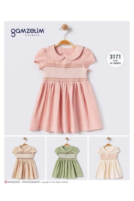 Kısa Kollu Müslin Elbise