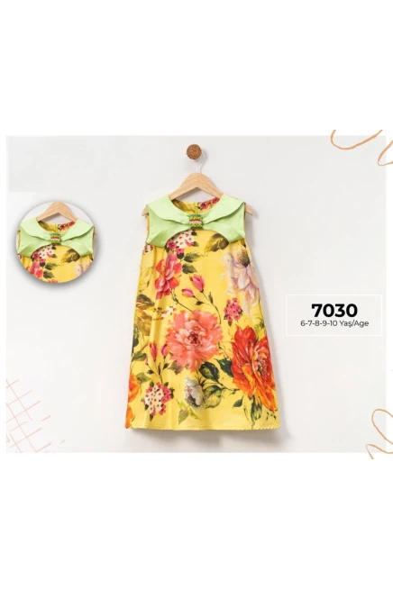 Renkli Çiçekli Elbise