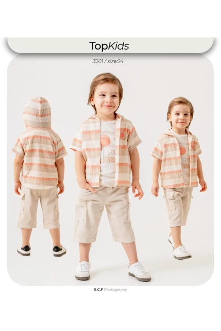 6-24 شهر صبي بدله قميص مع شورت