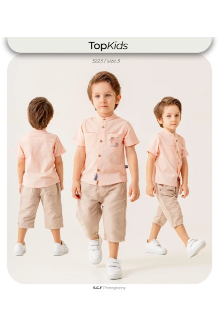 1-5 سنة صبي بدله قميص مع شورت