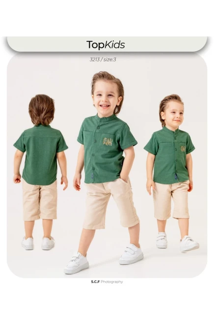 1-5 سنة صبي بدله قميص مع شورت