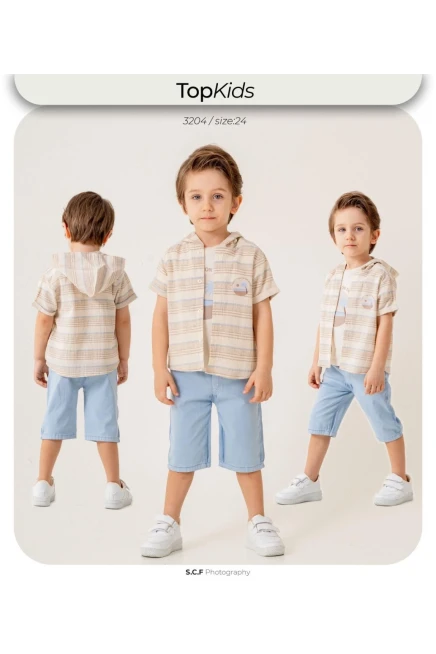 6-24 شهر صبي بدله قميص مع شورت