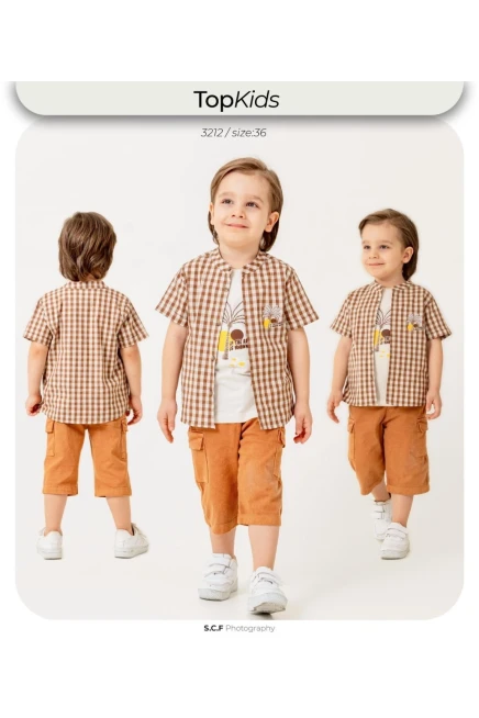 6-36 شهر صبي بدله قميص مع شورت
