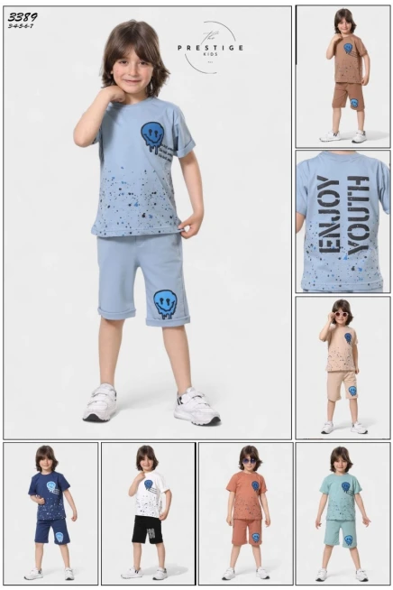 3-7 YEAR Boy SHORTS SET WITH T-SHIRT