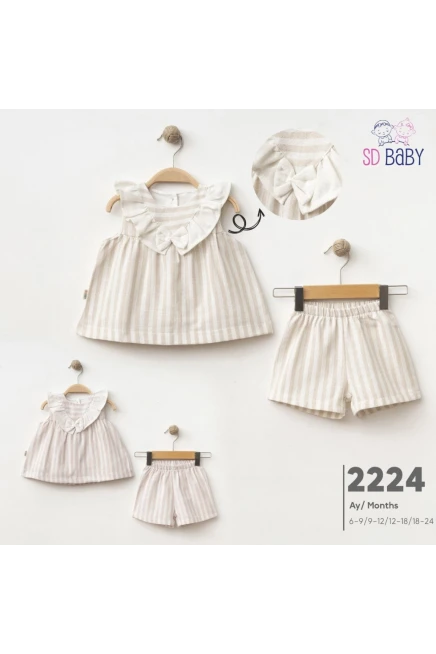 6-24 MONTH Girl SHORT SET WITH BLOUSE