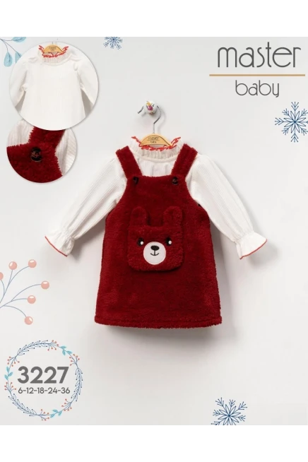 Bluzlu Cepli Peluş Elbise