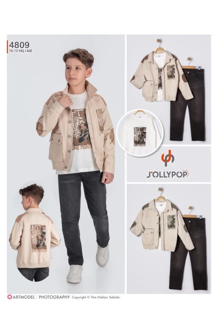 10-13 سنة صبي بدله ستره مع سروال